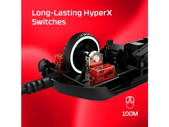 HyperX Pulsefire Haste 2 Black - Mouse Gaming Ultra Liviano 59g