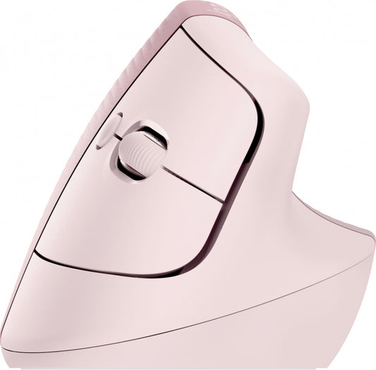 Logitech Lift Vertical Rose - Mouse Ergonómico Femenino Elegante