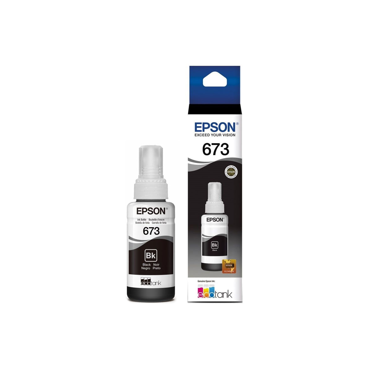 Tinta Epson T673120-AL Negro - Para Impresora Fotográfica L800
