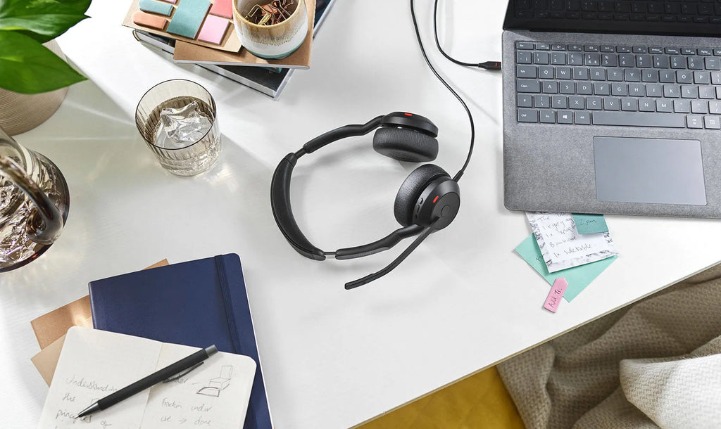 Jabra Evolve2 50 Audífonos USB-A Estéreo - Certificado Teams, Productividad Total