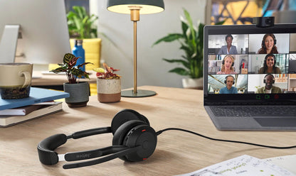 Jabra Evolve2 50 Audífonos USB-A Estéreo - Certificado Teams, Productividad Total