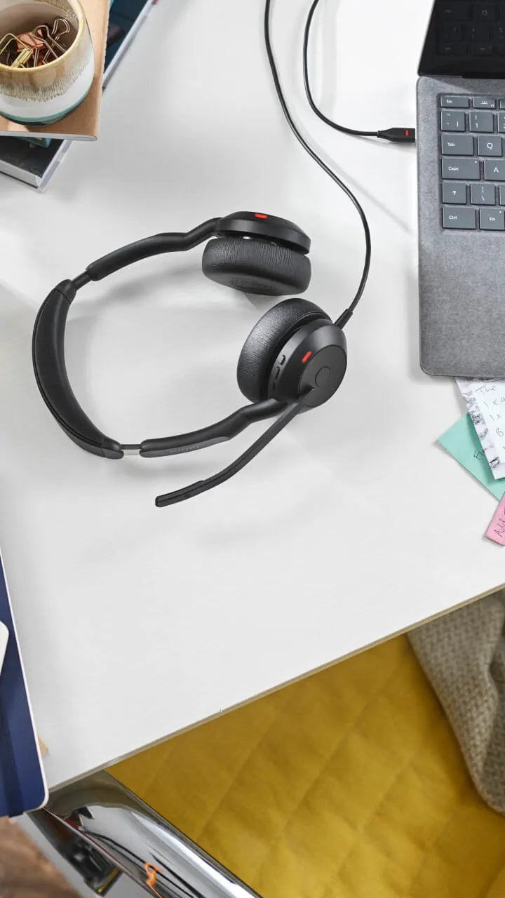 Jabra Evolve2 50 Audífonos USB-A Estéreo - Certificado Teams, Productividad Total