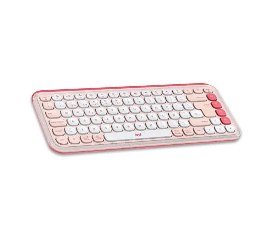 Logitech Pop Icon Combo Rose - Kit Teclado + Mouse Colorido Español