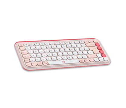 Logitech Pop Icon Combo Rose - Kit Teclado + Mouse Colorido Español