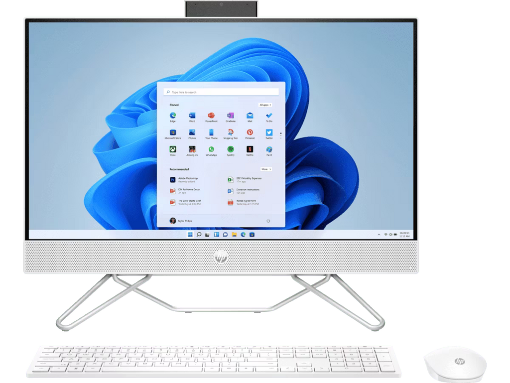 All-in-One HP 24-cb1025la - Intel i5-1235U, 8GB RAM, 512GB SSD, 23.8" Blanco