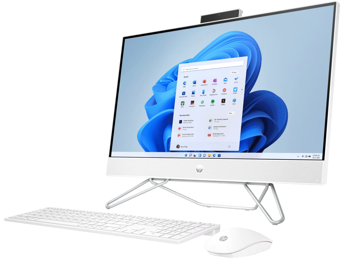All-in-One HP 24-cb1025la - Intel i5-1235U, 8GB RAM, 512GB SSD, 23.8" Blanco