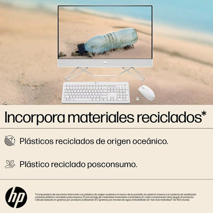 All-in-One HP 24-cb1025la - Intel i5-1235U, 8GB RAM, 512GB SSD, 23.8" Blanco