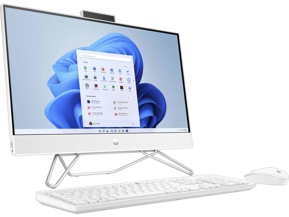 All-in-One HP 24-cb1025la - Intel i5-1235U, 8GB RAM, 512GB SSD, 23.8" Blanco