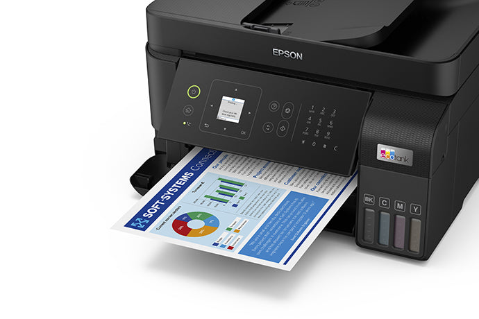 Impresora Multifunción Epson EcoTank L5590 - Pantalla Táctil y WiFi para Pequeñas Empresas