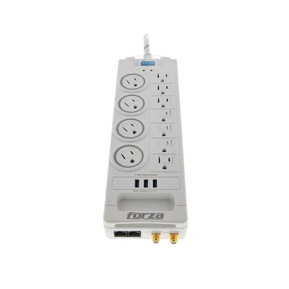 Forza FSP-1011USBW Regleta 11 Tomas + 3 USB - Protección 1800J