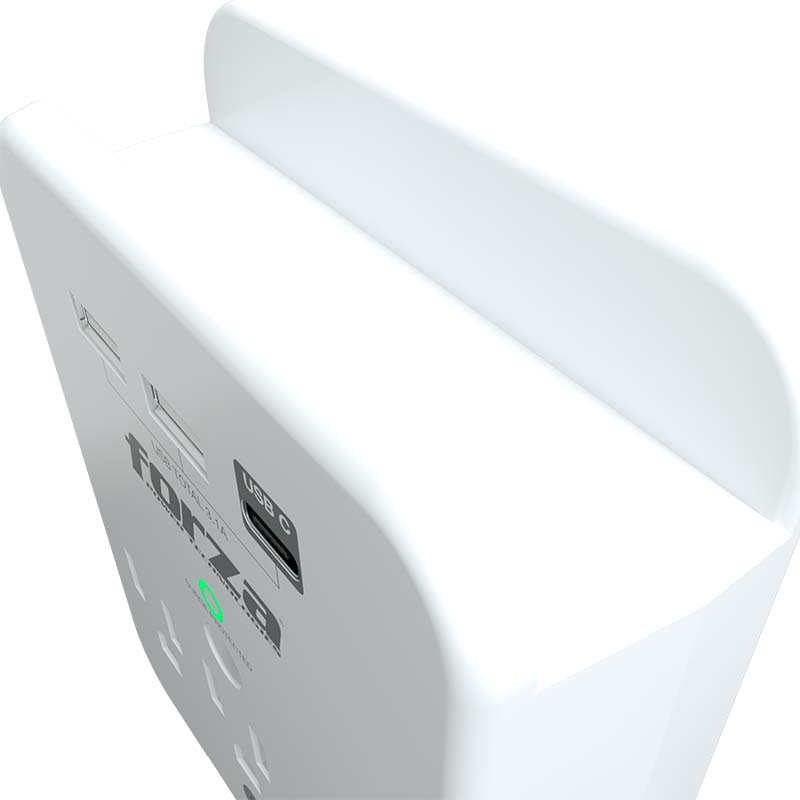 Forza FWT-331USBC Wall Tap 3 AC + 3 USB - Protector Compacto