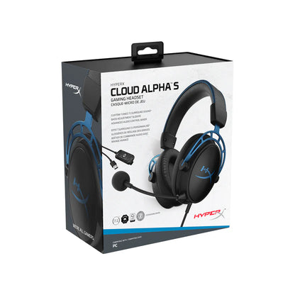 HyperX Cloud Alpha S Blackout - Headset Gaming Dual Chamber