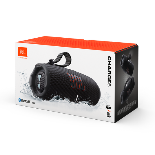 JBL Charge 6 Bocina Bluetooth Negra - Powerbank Integrado, Resistente Agua
