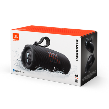 JBL Charge 6 Bocina Bluetooth Negra - Powerbank Integrado, Resistente Agua
