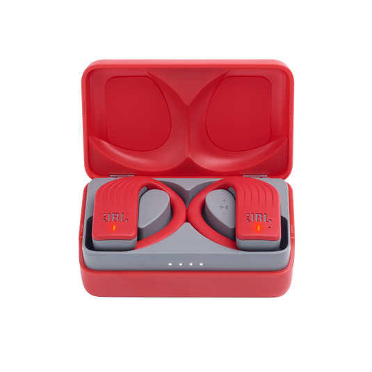 JBL Endurance Peak Audífonos True Wireless Rojos - Deportivos, Resistentes