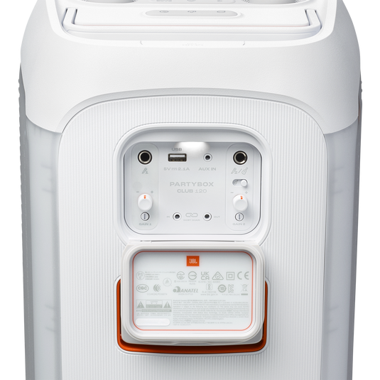 JBL Partybox Club 120 Bocina Fiesta Blanca - Luces LED, Batería Integrada