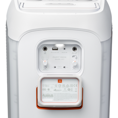 JBL Partybox Club 120 Bocina Fiesta Blanca - Luces LED, Batería Integrada