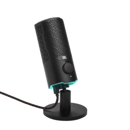 JBL Quantum Stream Micrófono USB Negro - Streaming Pro, Cancelación Ruido