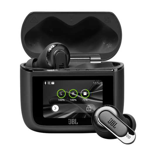 JBL Tour Pro 3 Audífonos True Wireless Negros - Pantalla Touch en Estuche