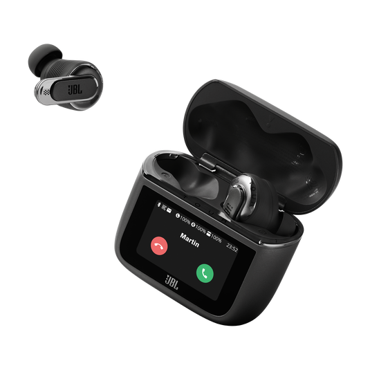 JBL Tour Pro 3 Audífonos True Wireless Negros - Pantalla Touch en Estuche