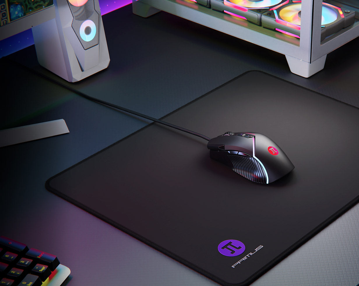 Mouse Gaming Primus Gladius PMO-103 - 12800 DPI, USB Alámbrico