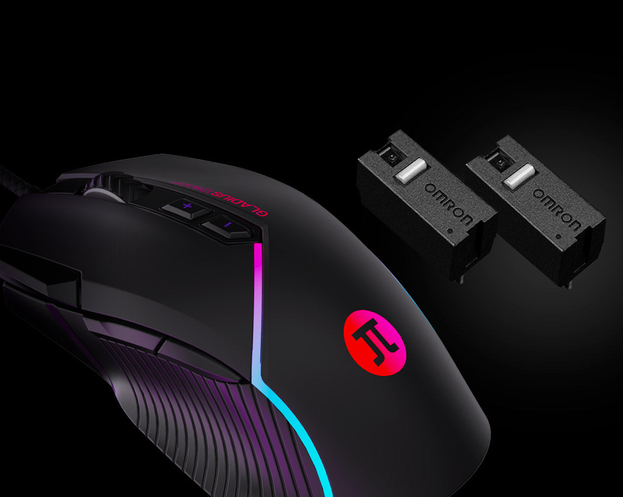 Mouse Gaming Primus Gladius PMO-103 - 12800 DPI, USB Alámbrico