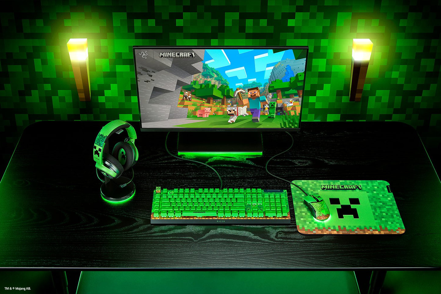 Mouse Gaming Razer Cobra Minecraft Edition - Ambidiestro Edición Especial