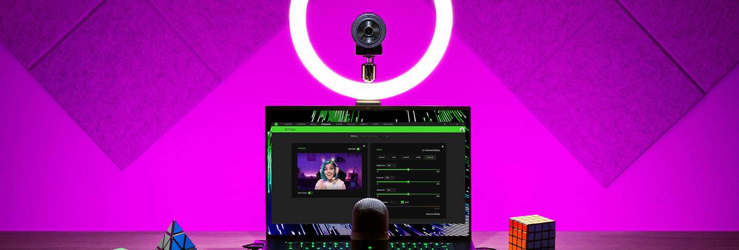 Webcam Razer Kiyo X - Full HD 1080p, Streaming Profesional USB