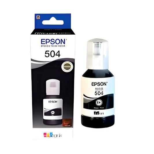 Tinta Epson T504120-AL Negro - Para Impresoras EcoTank L4150 y L4160