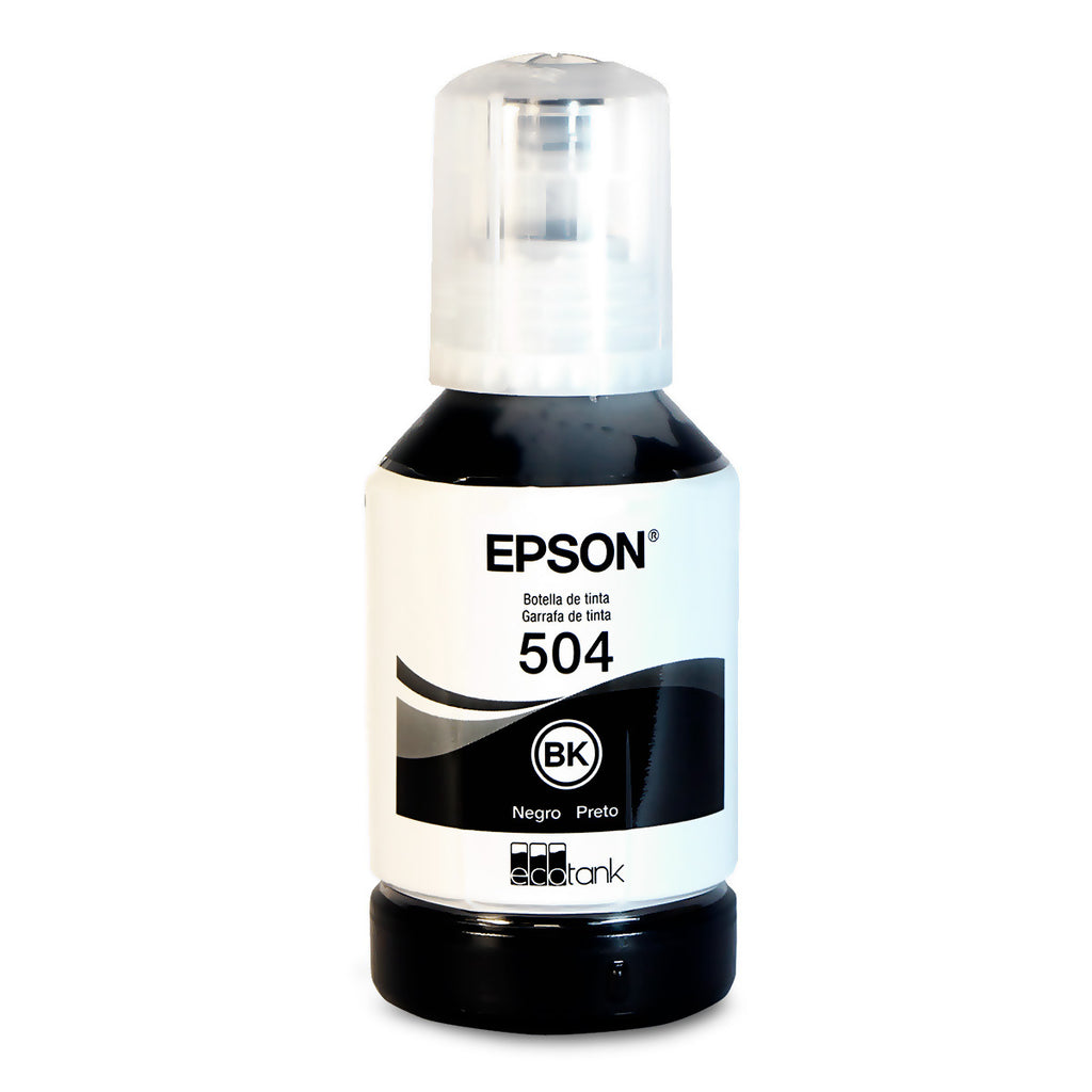 Tinta Epson T504120-AL Negro - Para Impresoras EcoTank L4150 y L4160