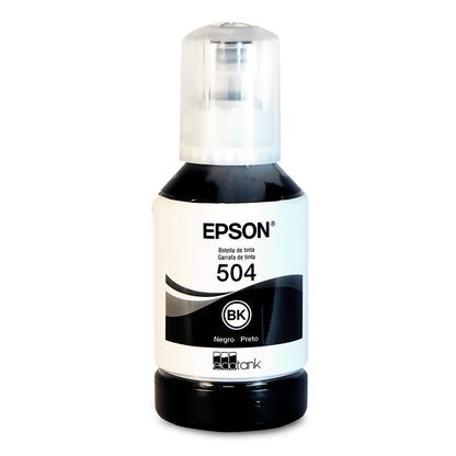 Tinta Epson T504120-AL Negro - Para Impresoras EcoTank L4150 y L4160