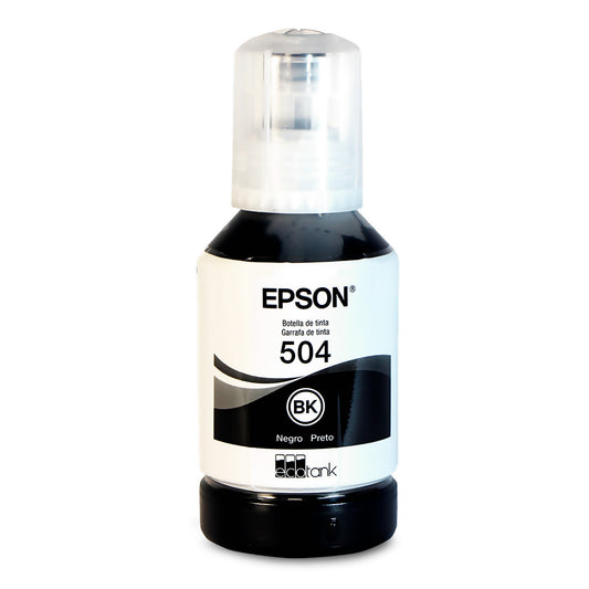 Tinta Epson T504120-AL Negro - Para Impresoras EcoTank L4150 y L4160