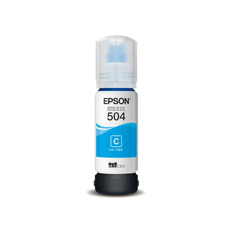 Tinta Epson T504220-AL Cyan - Para Impresoras EcoTank L4150 y L4160