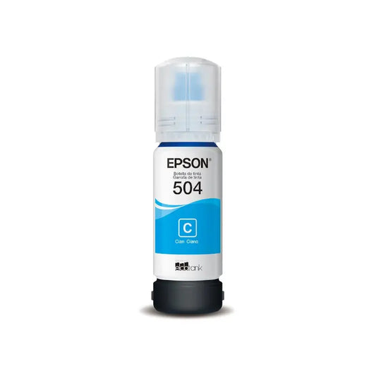 Tinta Epson T504220-AL Cyan - Para Impresoras EcoTank L4150 y L4160