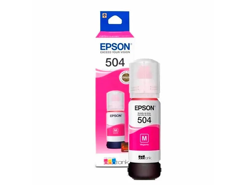 Tinta Epson T504320-AL Magenta - Para Impresoras EcoTank L4150 y L4160