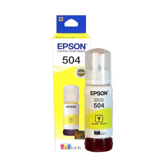 Tinta Epson T504420-AL Amarillo - Para Impresoras EcoTank L4150 y L4160