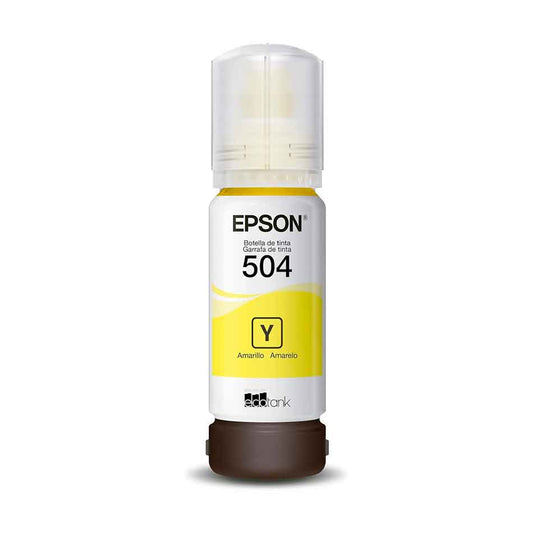 Tinta Epson T504420-AL Amarillo - Para Impresoras EcoTank L4150 y L4160