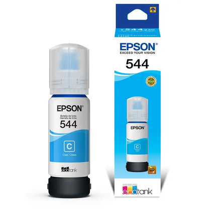 Tinta Epson T544220-AL Cyan - Para EcoTank L1110, L3110, L3150, L5190