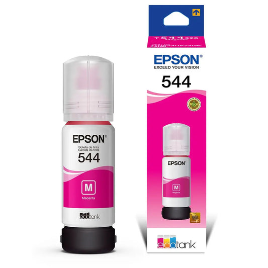 Tinta Epson T544320-AL Magenta - Para EcoTank L1110, L3110, L3150, L5190