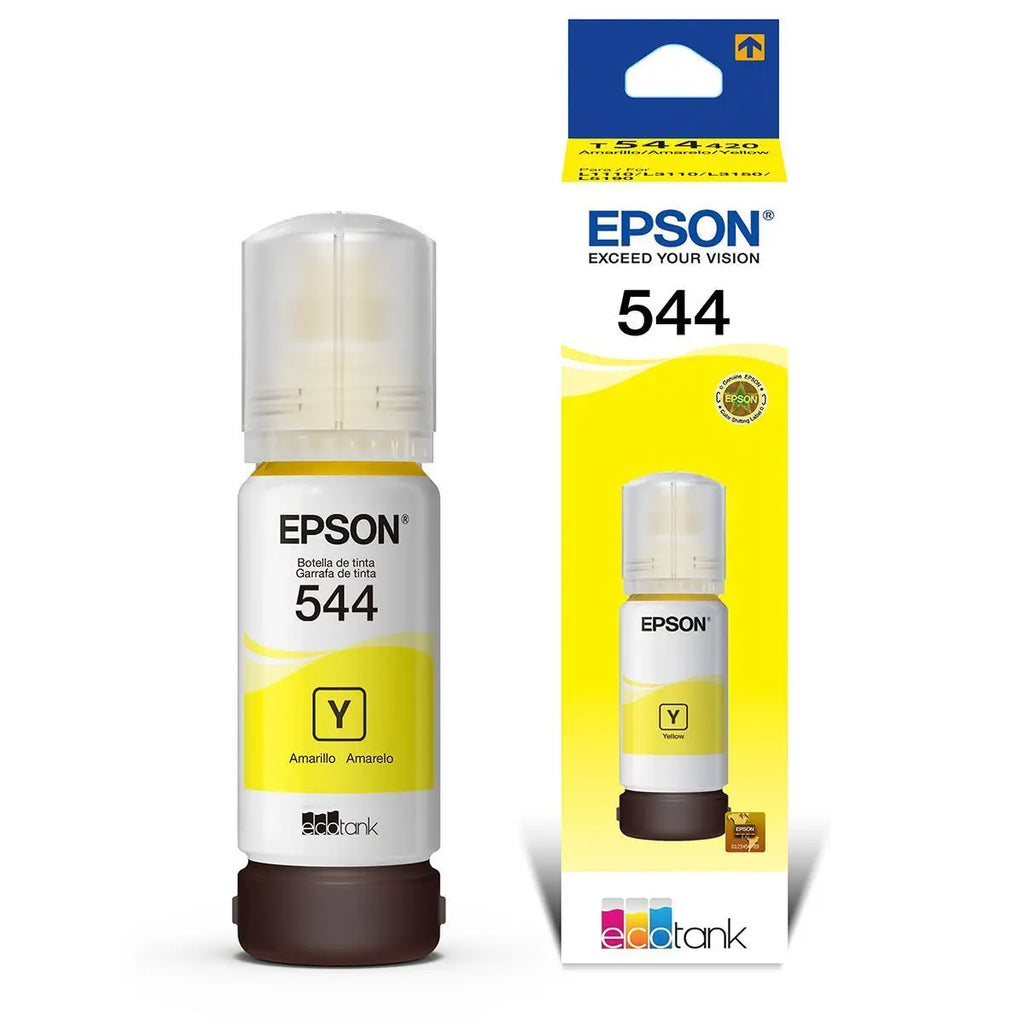 Tinta Negra Epson T544420-AL AMARILLO para EcoTank - Original y de Alta Duración