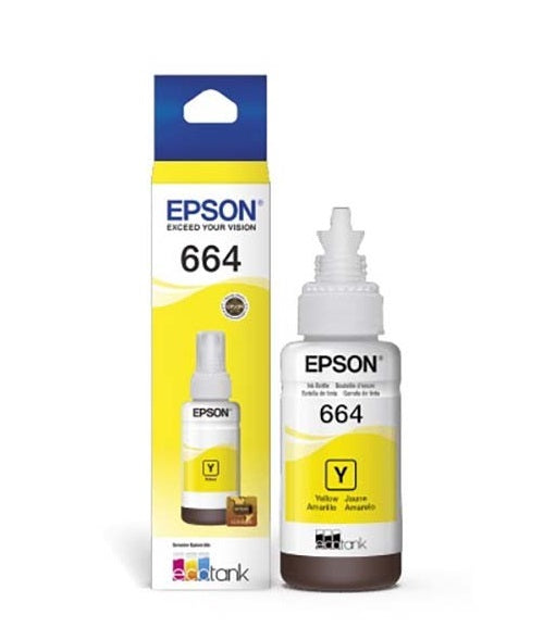 Tinta Epson T664420-AL Amarillo - Para Impresoras L200