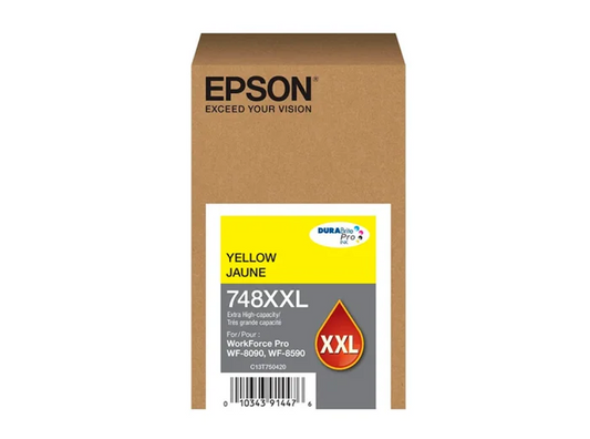 Cartucho de Tinta Epson T748XXL420-AL Amarillo - Alta Capacidad para Producción Continua