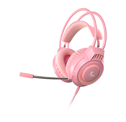 Xtech Khione XTH-564 Headset Gaming Rosa LED - 3.5mm + USB Micrófono