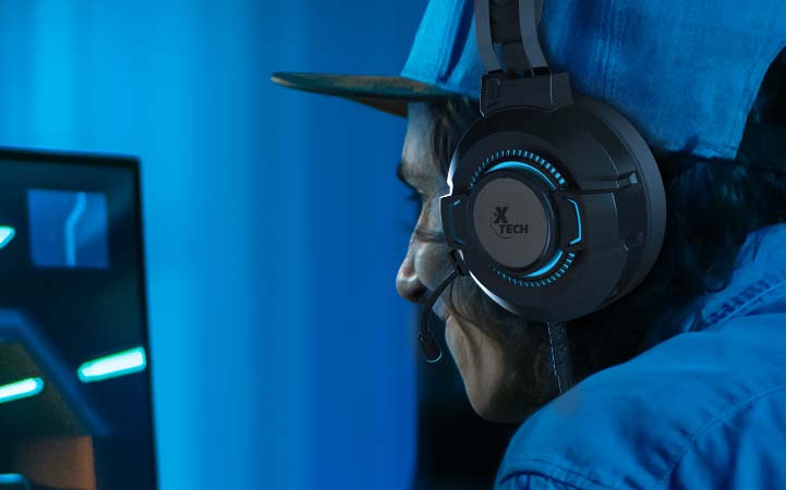 Xtech Morrighan XTH-565 Headset Gaming LED - Dual 3.5mm + USB