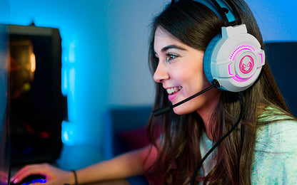 Xtech Spider-Gwen XTH-M565SG Headset Gaming - Dual 3.5mm + USB