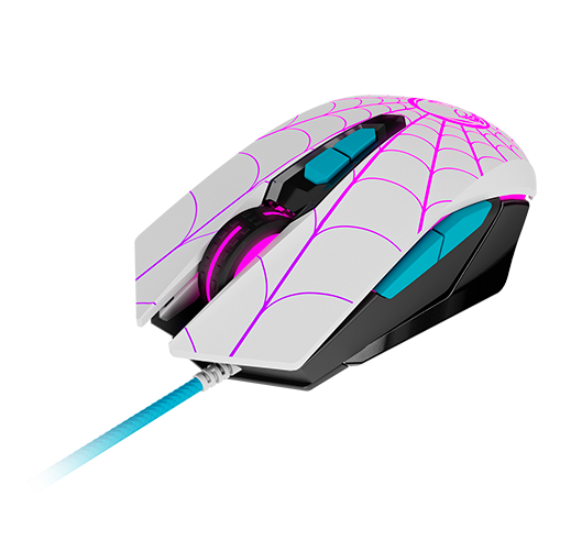 Xtech Spider-Gwen XTM-M520SG Mouse Gaming - USB 2400DPI LED