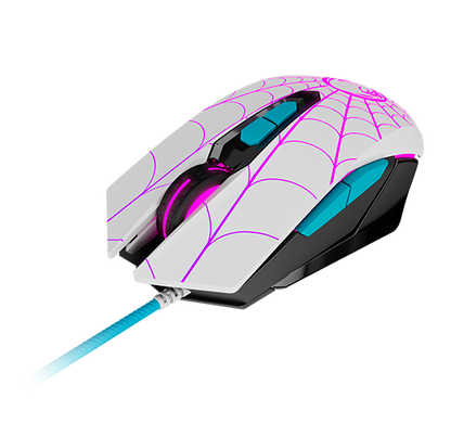 Xtech Spider-Gwen XTM-M520SG Mouse Gaming - USB 2400DPI LED