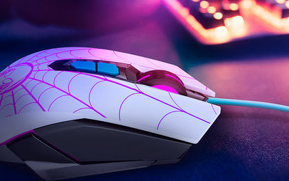 Xtech Spider-Gwen XTM-M520SG Mouse Gaming - USB 2400DPI LED