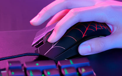 Xtech Spider-Man XTM-M520SM Mouse Gaming - USB 2400DPI LED
