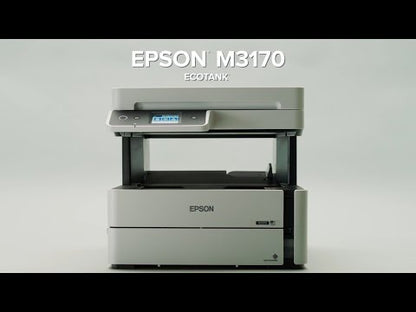 Impresora Monocroma Epson EcoTank M3170 - 20 PPM y 250 Hojas para Oficina